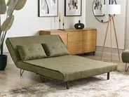 Schlafsofa 2-Sitzer VESTFOLD Stoff Olivgrün_930229