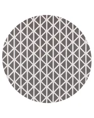 Outdoor Rug PANAJI Grey ø 120 cm_992224