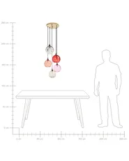 Pendant Lamp PABELLON Glass Red_968289