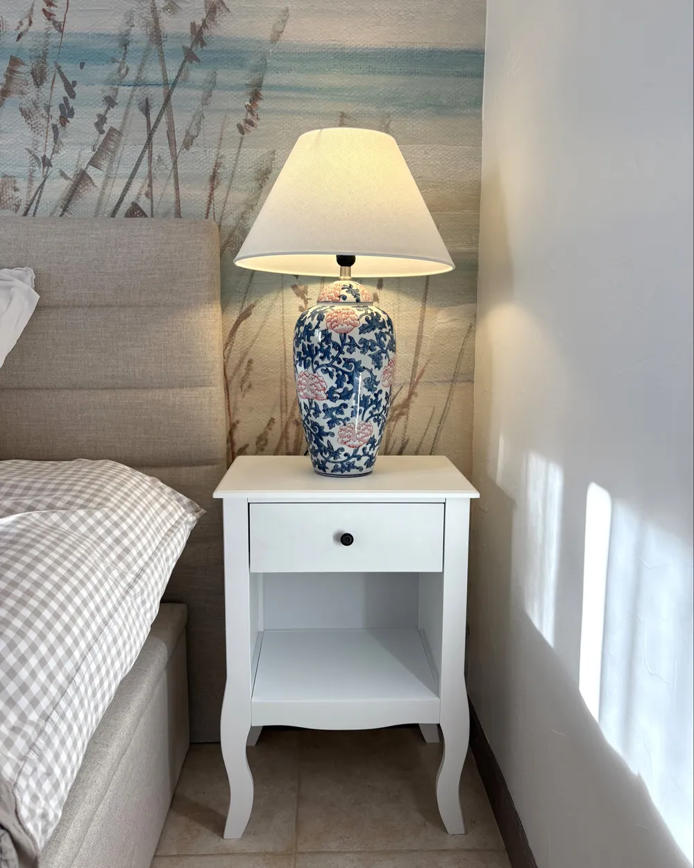 Table Lamp VERUSA Porcelain White/ Blue_1021491