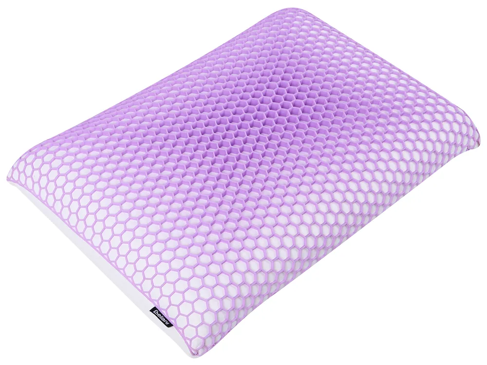 Kopfkissen ATHOS Niedrig 55 x 35 cm Memory-Schaum Violett_1008026