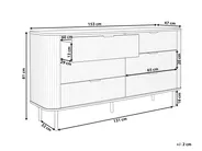 6 Drawer Chest BRADLEY Black_1002340