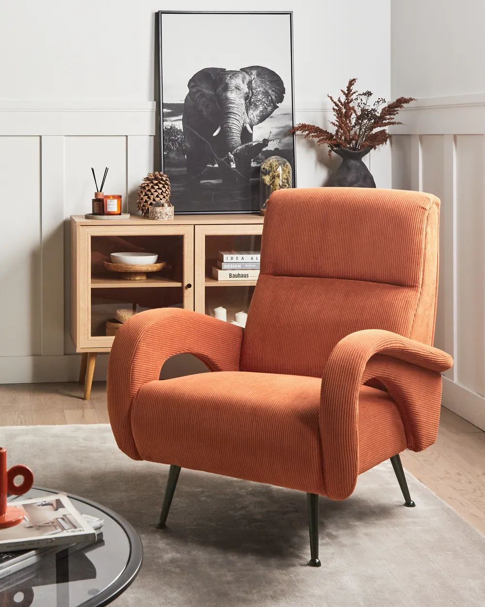 Sessel SVALOV Cord Orange