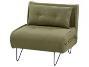 Single Sofa Bed VESTFOLD Fabric Olive Green_930214