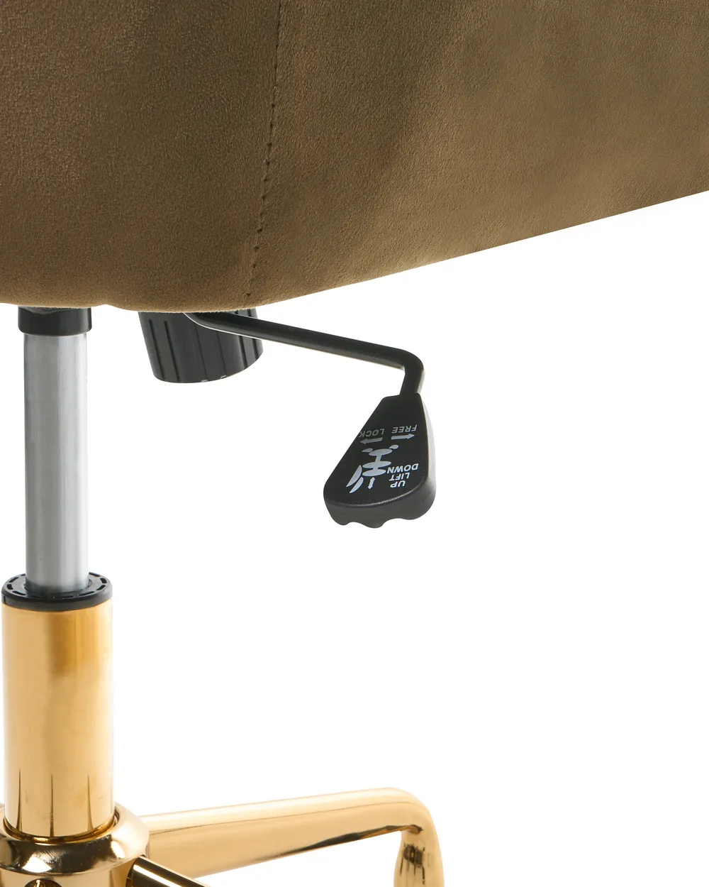 Desk Chair PALMDALE Velvet Brown_1010254