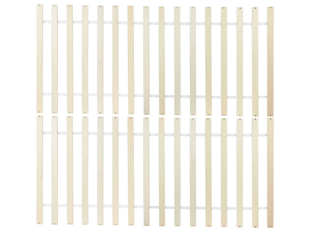 Bed Pine Wood SABRAN 140 x 200 cm (EU Double) White_1061395
