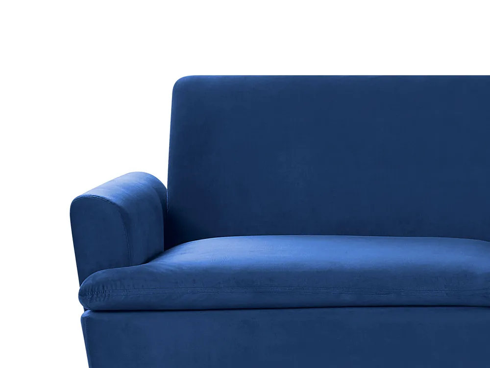 Schlafsofa 3-Sitzer VETTRE Samtstoff Marineblau_787966