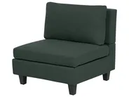 Modular Corner Sofa 5 Seater UNSTAD Fabric Dark Green Right Hand_925496