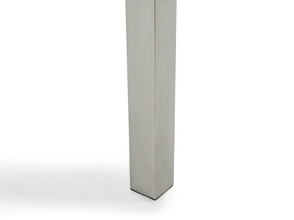 Garden Dining Set 6 Seater GROSSETO Tempered Glass Black/ Beige_677278
