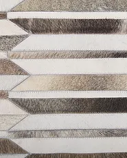 Teppich KULALAR Beige 160 x 230 cm Echtleder_787228