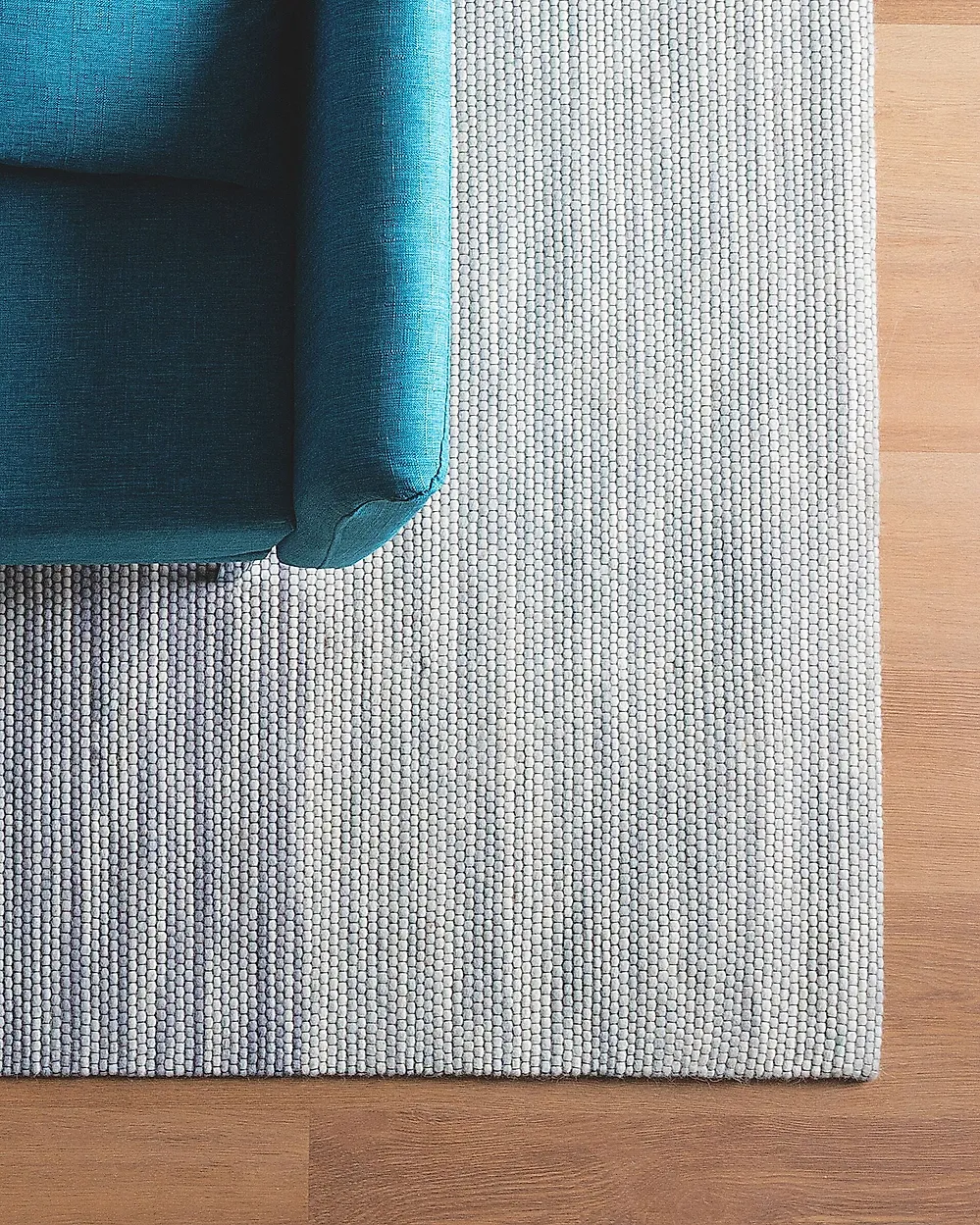 Teppich KAPAKLI Grau 160 x 230 cm Wolle_1175744