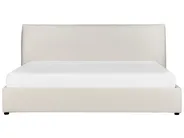 Bett mit Stauraum LAVAUR Bouclé Cremeweiß 180 x 200 cm_913371