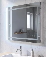 LED-Badezimmer-Spiegel PRENOIS 80 cm 60 cm Silber_1144933