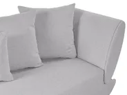 Rechtsseitige Chaiselongue MERI mit Stauraum Kunstleinen Hellgrau_881230