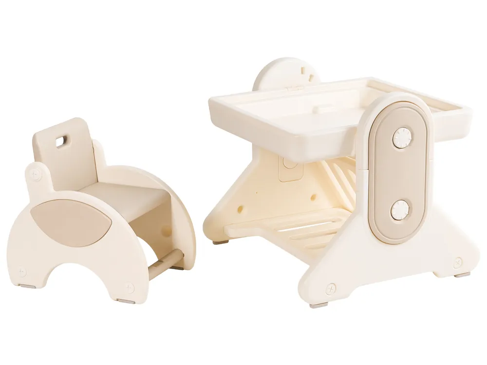 Kids Table and Chair Set MILA Beige_1124423