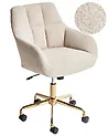 Schreibtischstuhl PALMDALE Bouclé Beige