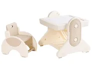 Kids Table and Chair Set MILA Beige_1124424