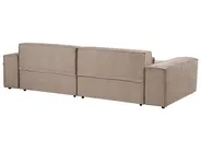 Modular Corner Sofa 3 Seater HELLNAR Fabric Light Brown Right Hand_912294