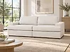 Sofa 3-Sitzer ALLA Stoff Hellbeige