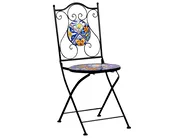Bistro Set klappbar CORIANO Metall Schwarz_986245