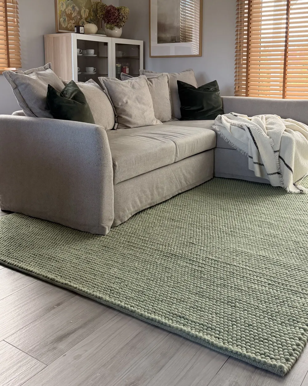 Rug KORDEA Green 200 x 300 cm Wool_1190492