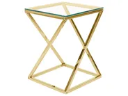 Beistelltisch BEVERLY Glas Gold_733177