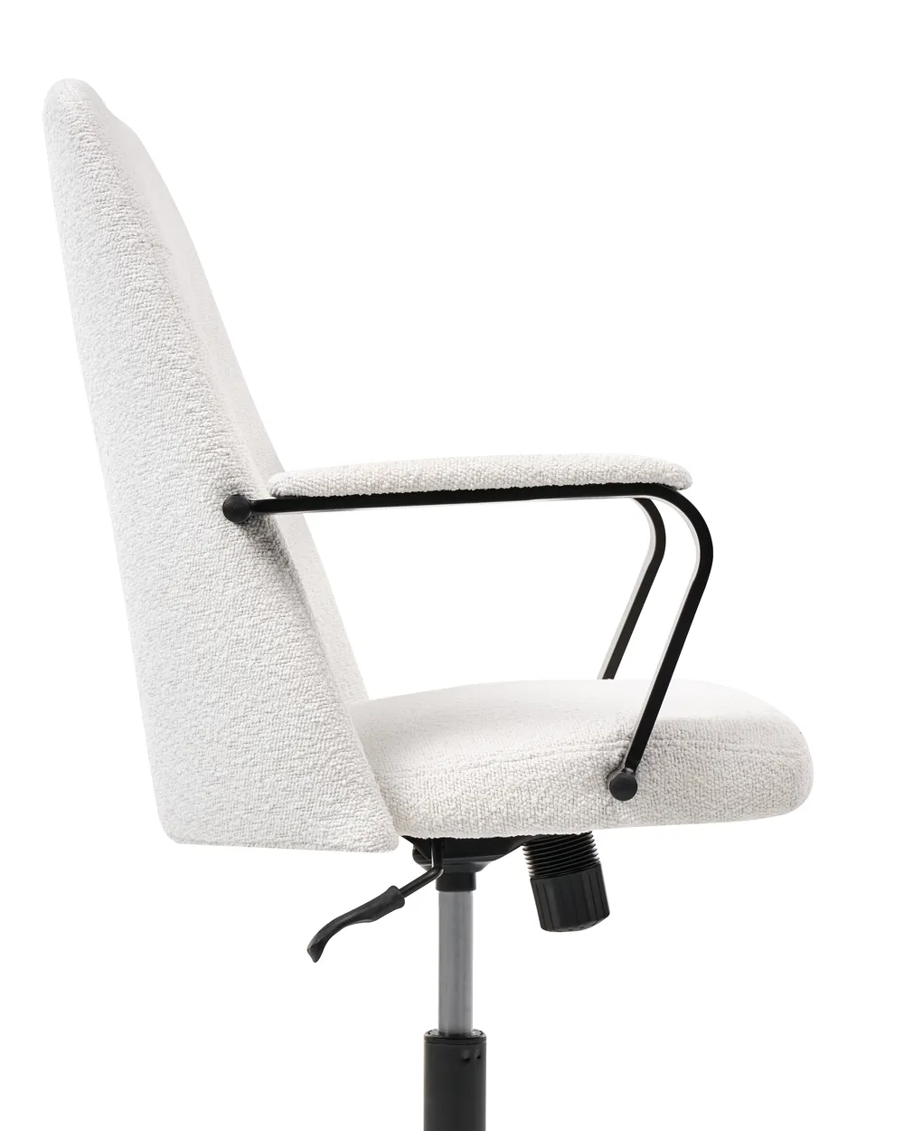 Office Chair CAROGA Boucle White_1059328