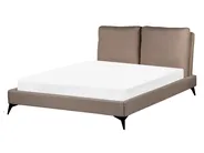Bett mit Lattenrost Bouclé MELLE 140 x 200 cm Braun_965688