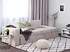 Schlafsofa 3-Sitzer FALSTER mit Stauraum Stoff Beige