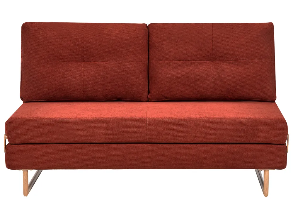 Living Room Set 6 Seater JERSLEV Fabric Red_1013519