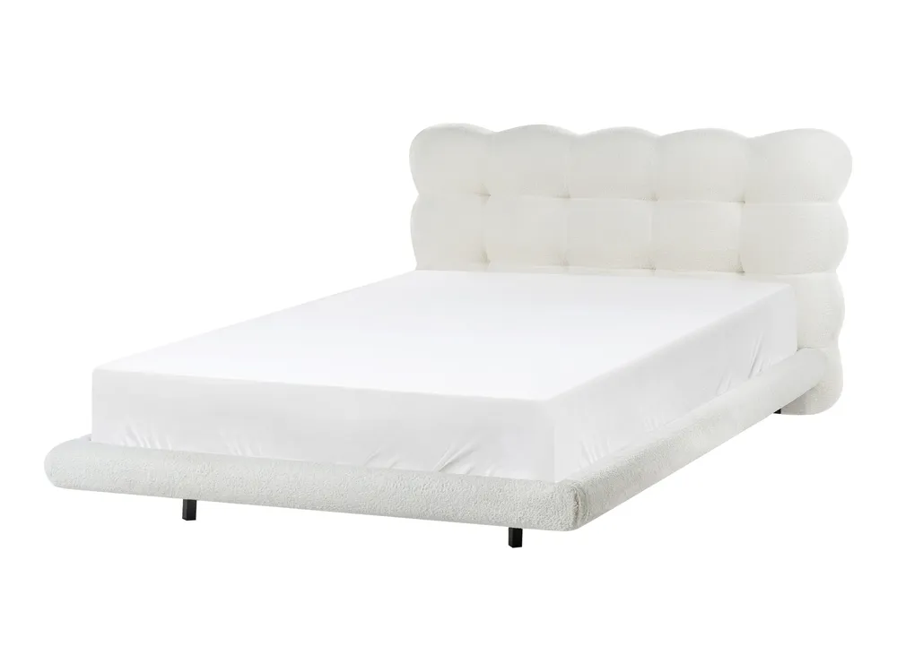 Bed Boucle SOULISSE 120 x 200 cm (EU Small Double) Off-White_1129904