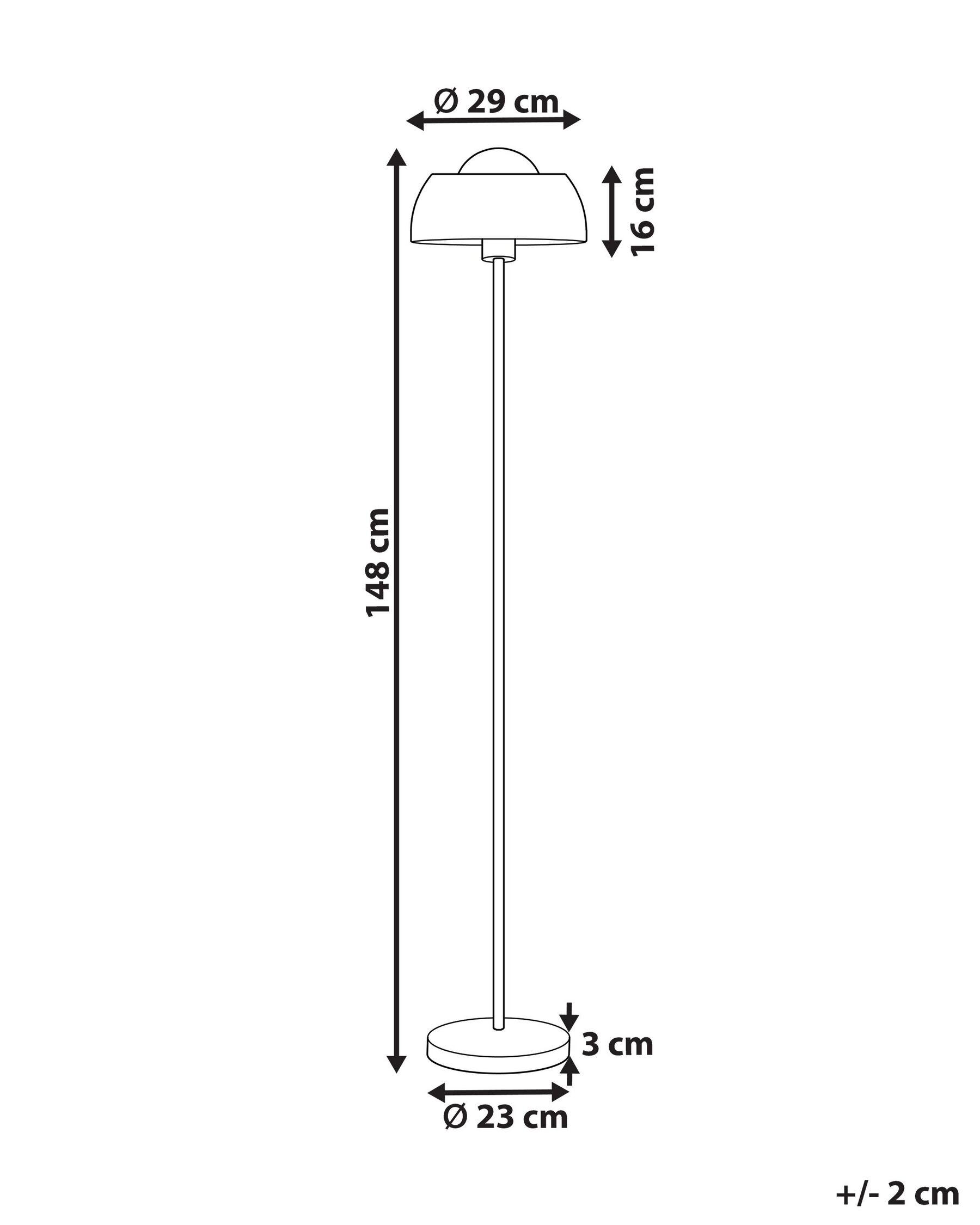 Stehlampe SENETTE Metall Schwarz_825539