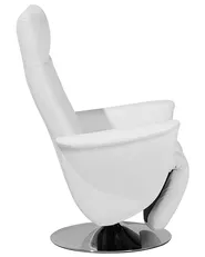 Relaxfauteuil PRIME inclusief voetensteun Kunstleer Wit_709206