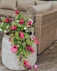 Blumenkübel ARGOSTOLI 44 cm Beige_1131830