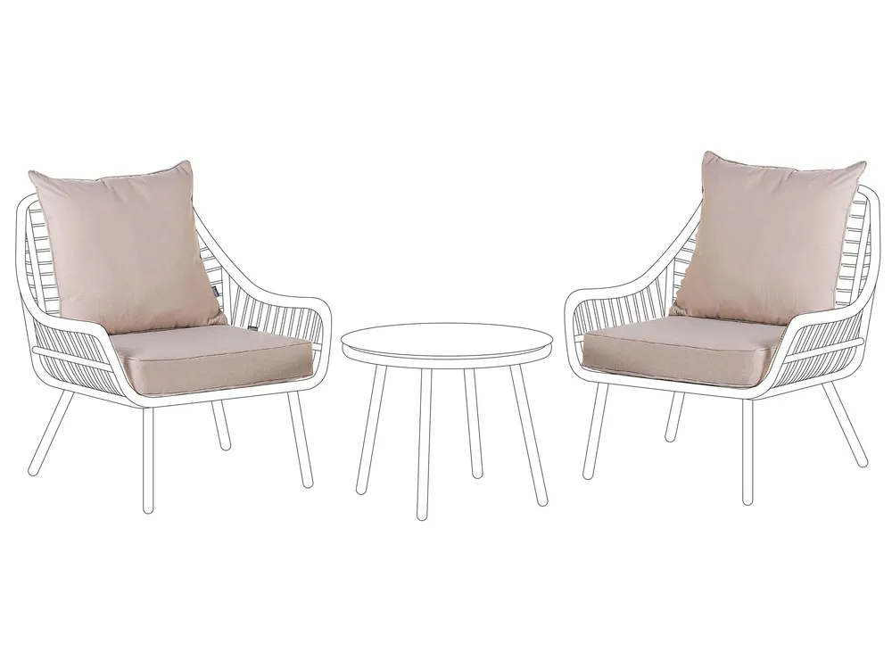 Outdoor Kissenbezug Set LAURETO Beige