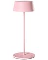 Kabellose LED Tischlampe GUDER mit Dimmer Metall Rosa