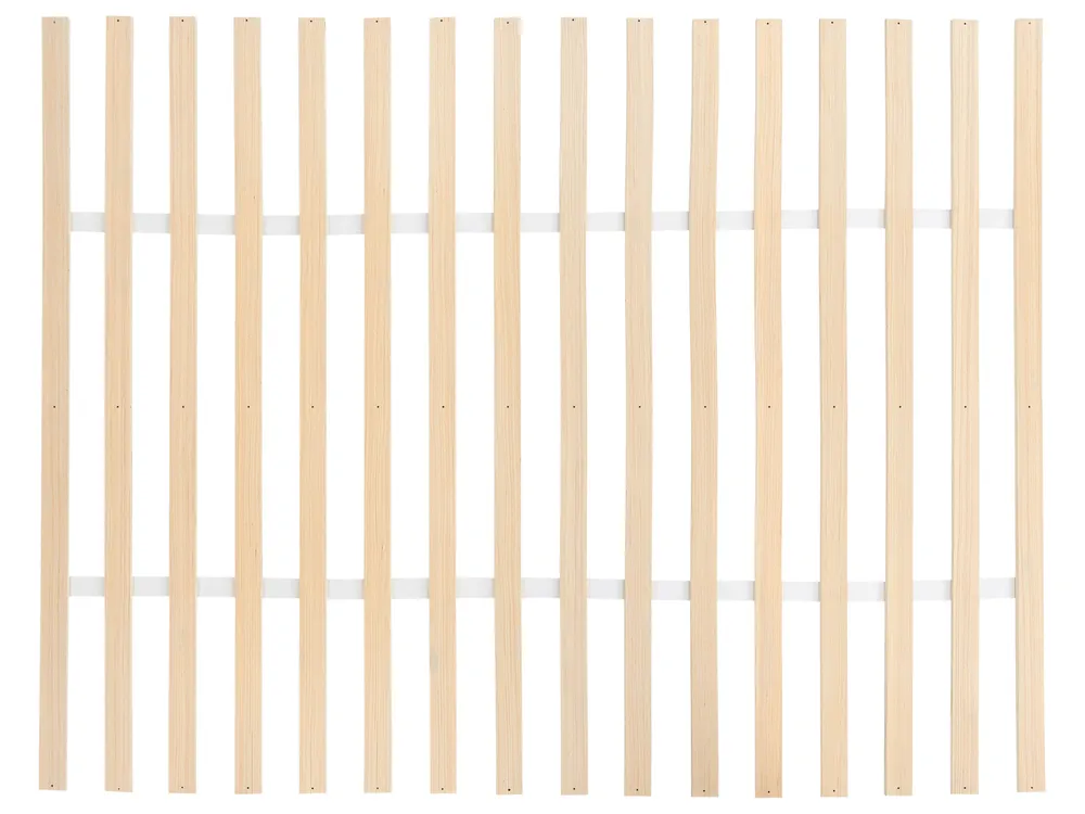 Bett mit Lattenrost Kiefernholz MADONE 140 x 200 cm Weiß_1135758