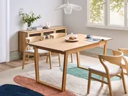 Ausziehbarer Esstisch CAMDEN Helle Esche 160/200 cm 95 cm_992723