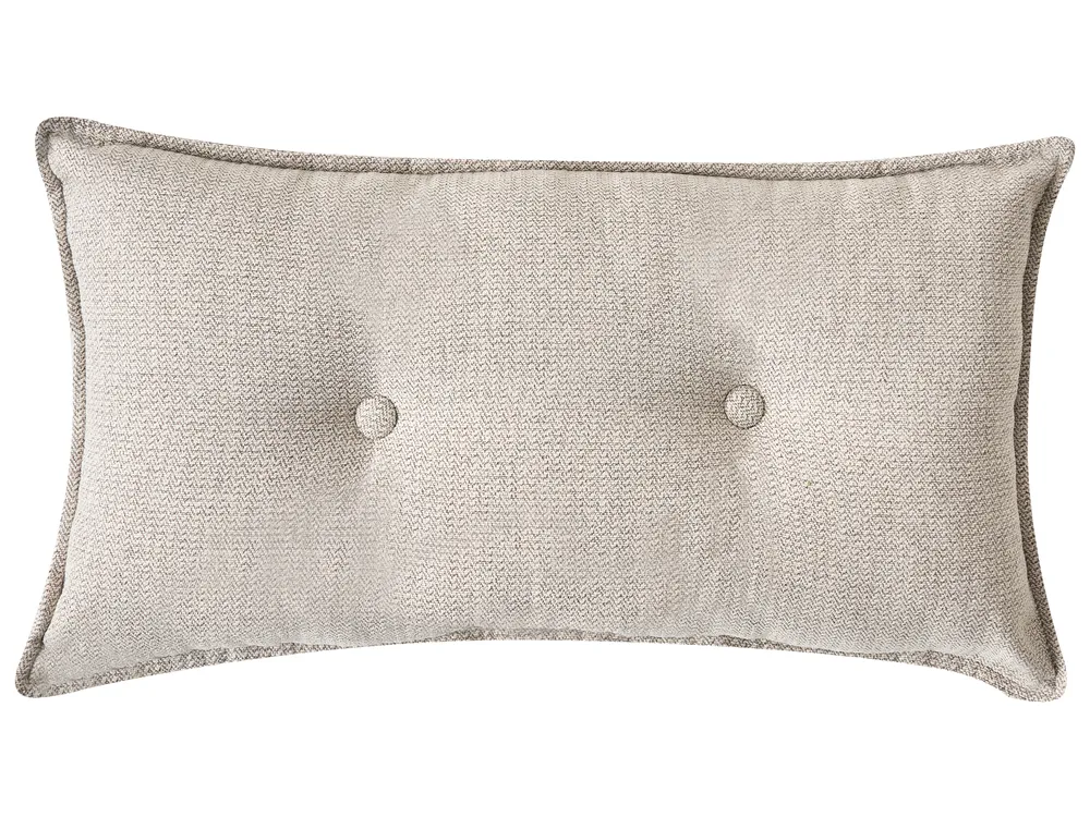 Ecksofa 3-Sitzer DOLVA Stoff Hellbeige rechtsseitig_984413