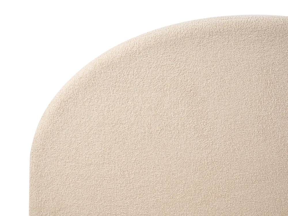 Bett mit Lattenrost Bouclé VAUCLUSE 180 x 200 cm Beige_976095