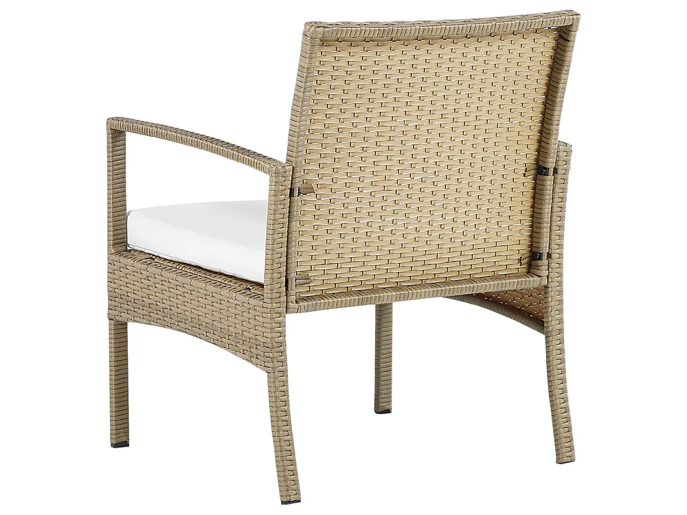 Lounge Set mit Tisch MARSALA Polyrattan Hellbraun_804533