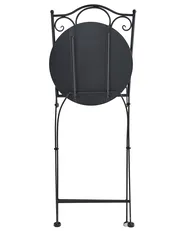 Gartenstuhl 2er Set AGGIUS klappbar Metall Schwarz_1021698