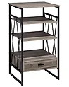 Regal mit 3 Ebenen KEENE 101 cm Taupe