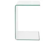 Beistelltisch LOURDES Sicherheitsglas Transparent_751302