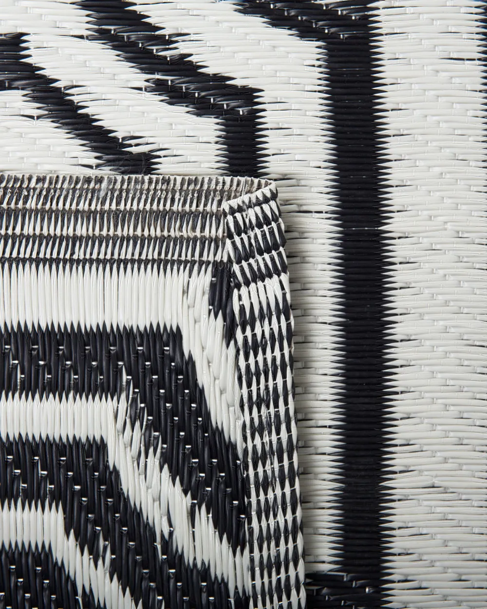 Outdoor Rug BIDAR Black 90 x 180 cm Reversible_734131