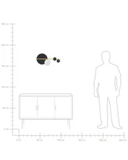 LED Wall Lamp PARITA Metal Black_866955