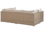 Lounge Set mit Tisch 5-Sitzer COCCOLIA modular Polyrattan Beige_810060