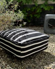 Pouf SETTAT Baumwolle Schwarz_982387