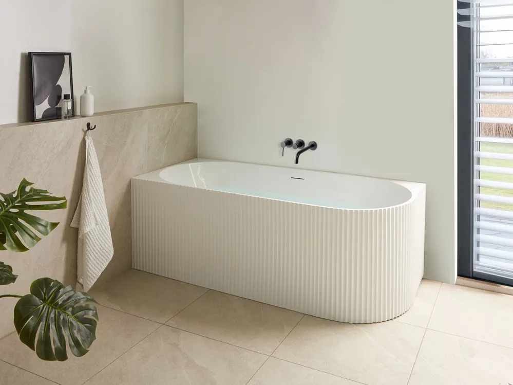 Corner Bath GOCTA 1700 x 780 mm White Right Hand