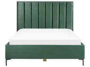 Spalni komplet SEZANNE Žamet Temno zelena 160 x 200 cm_892537